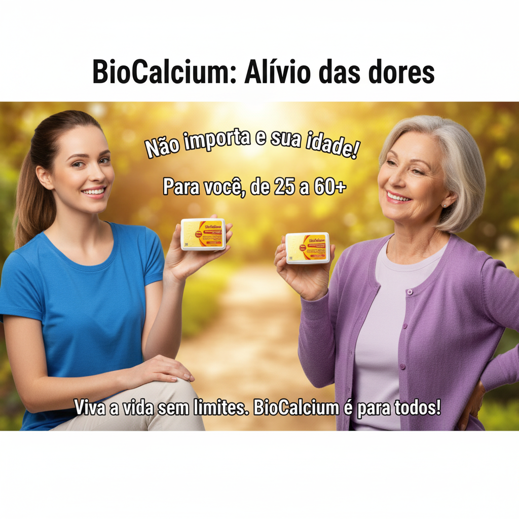BioCalcium para todas as idades — alívio das dores
