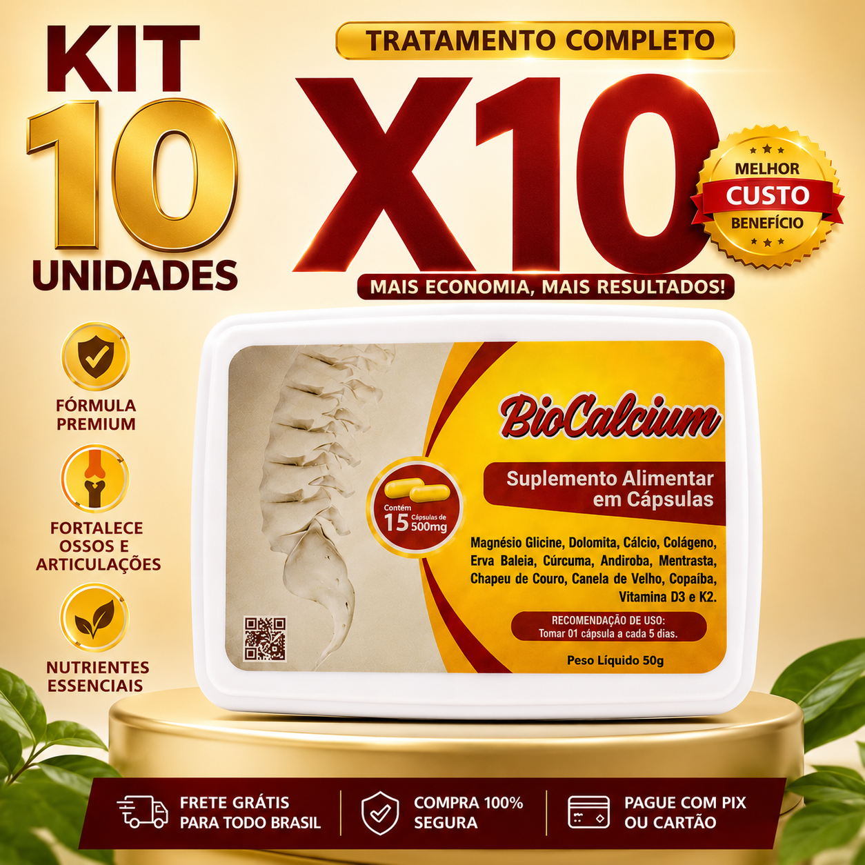 Kit 10 Unidades BioCalcium